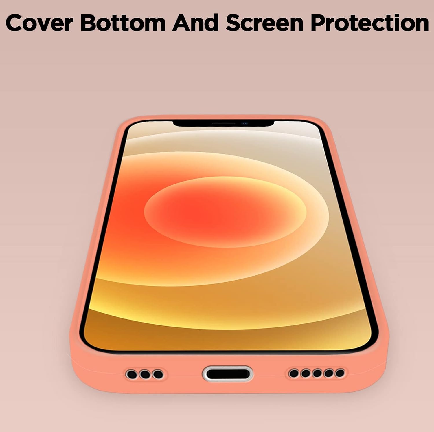 Pikkme iPhone 12/12 Pro Super Soft Silicone Back Cover (Face)