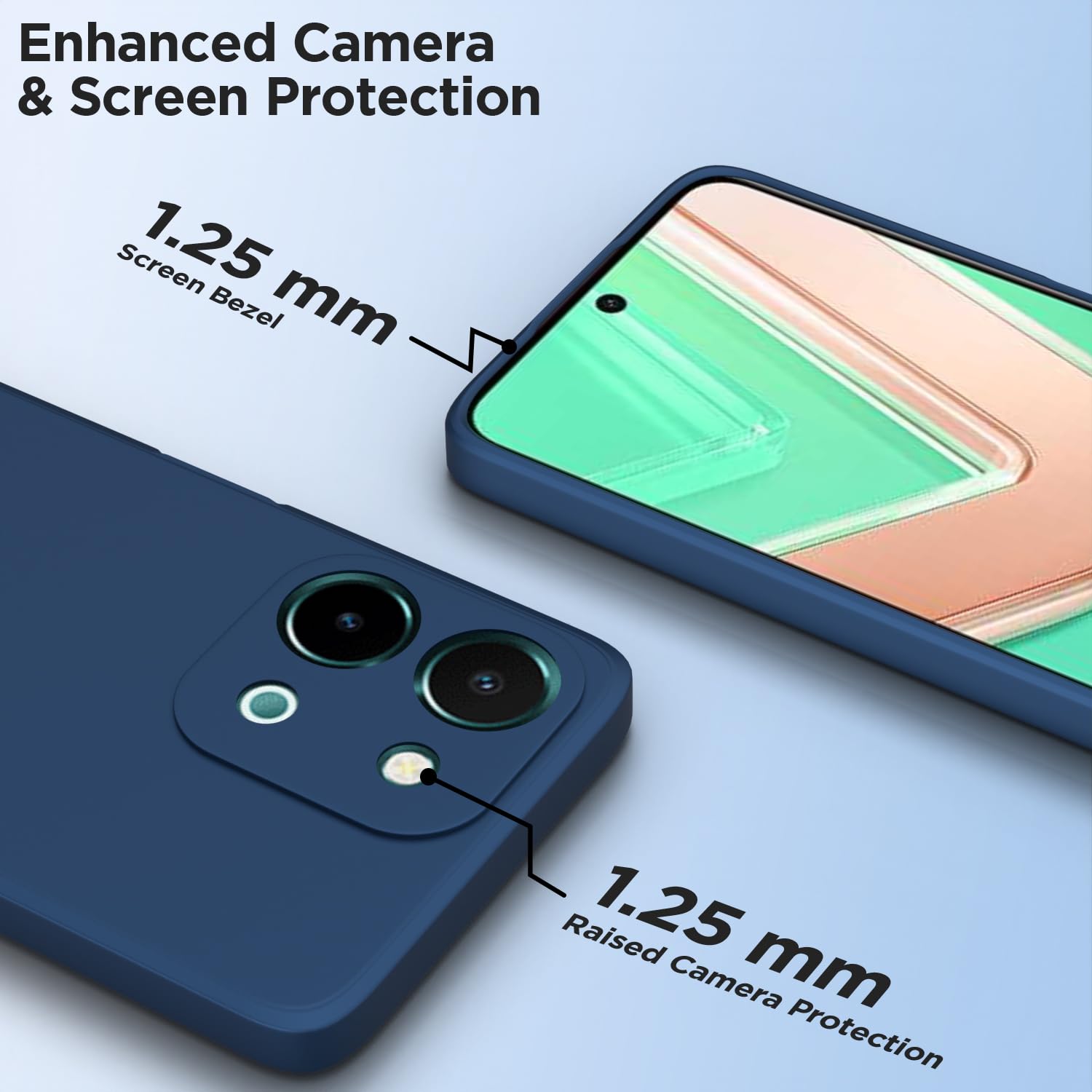 Blue back cover for Vivo Y28 4G – Pikkme – photo 6