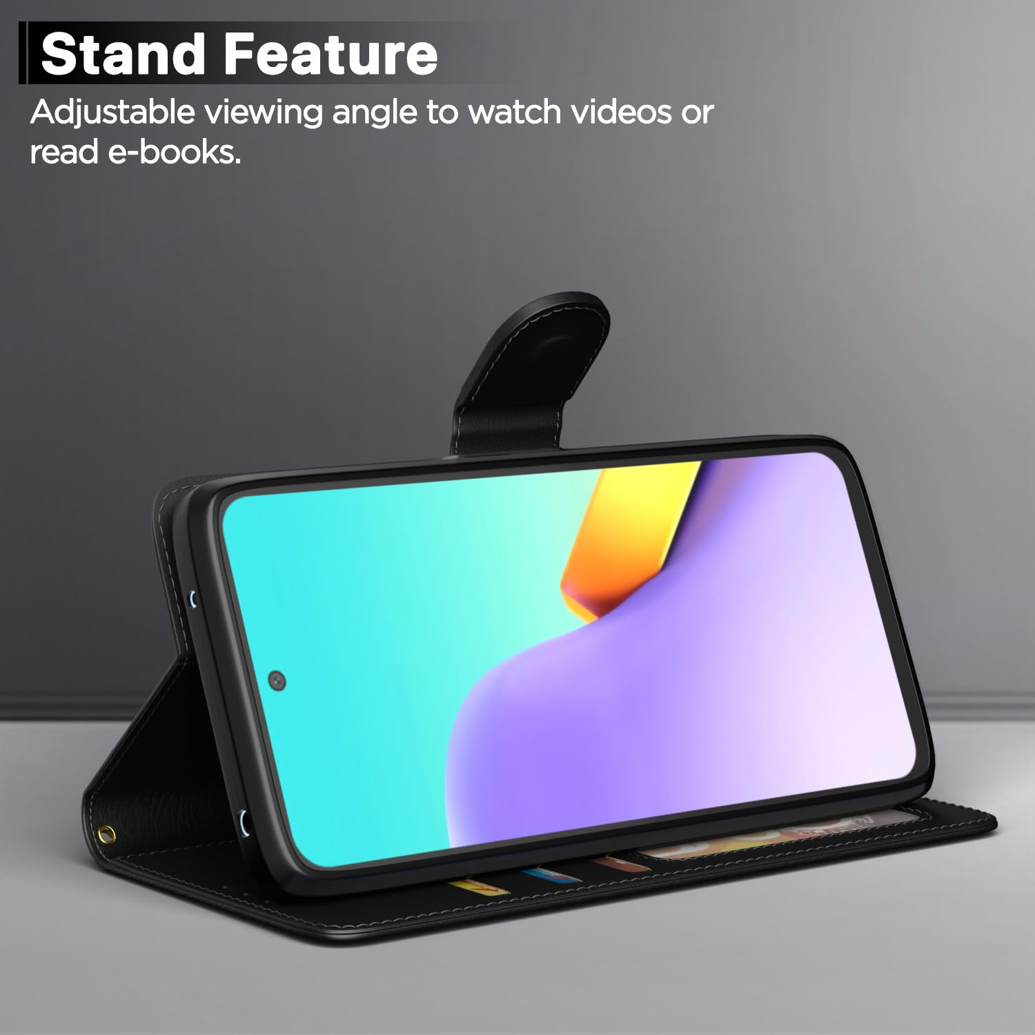Pikkme black Wallet flip case for Redmi 12/Poco M6 Pro 5G – photo 3