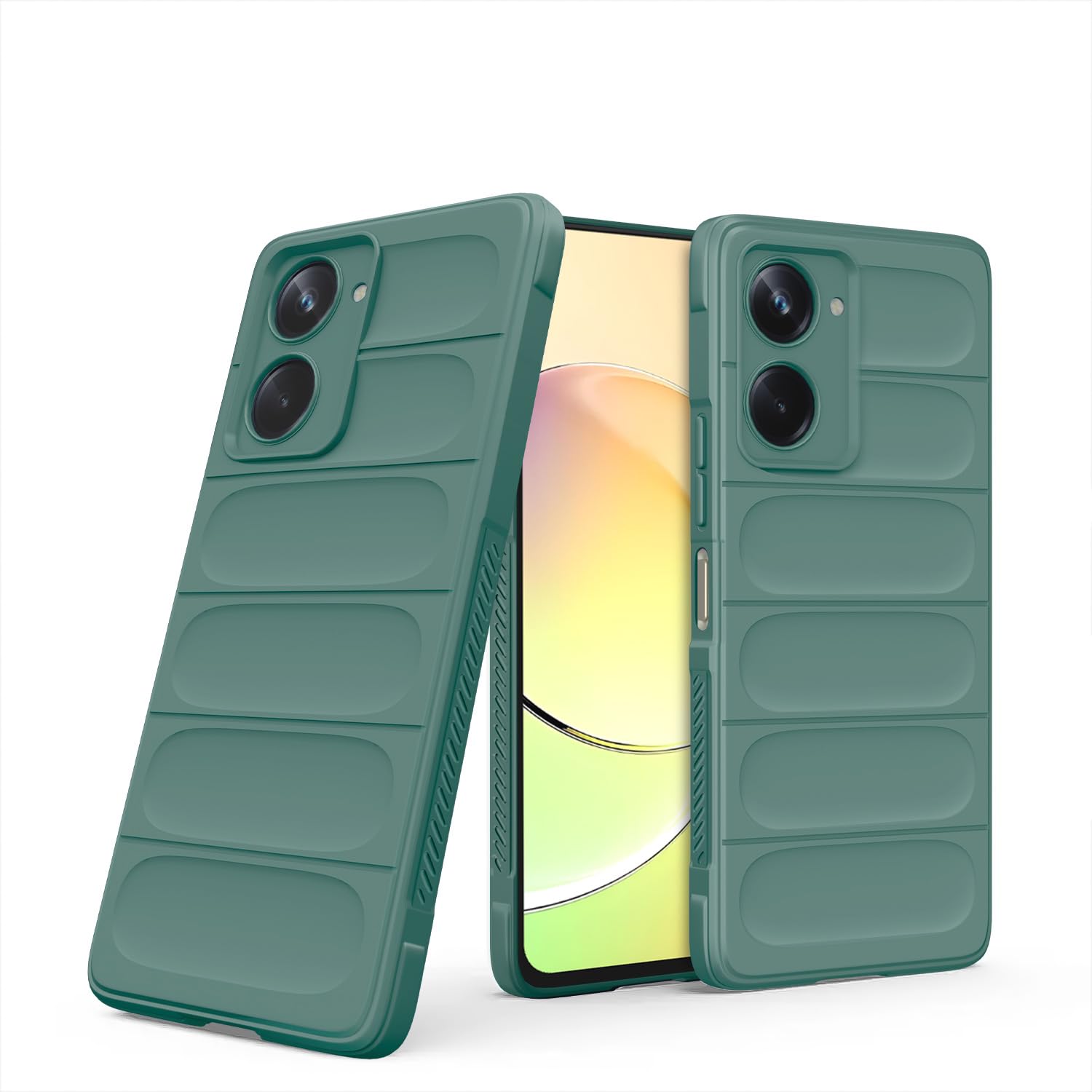 Pikkme green Liquid Silicone back cover for Realme 10 4G