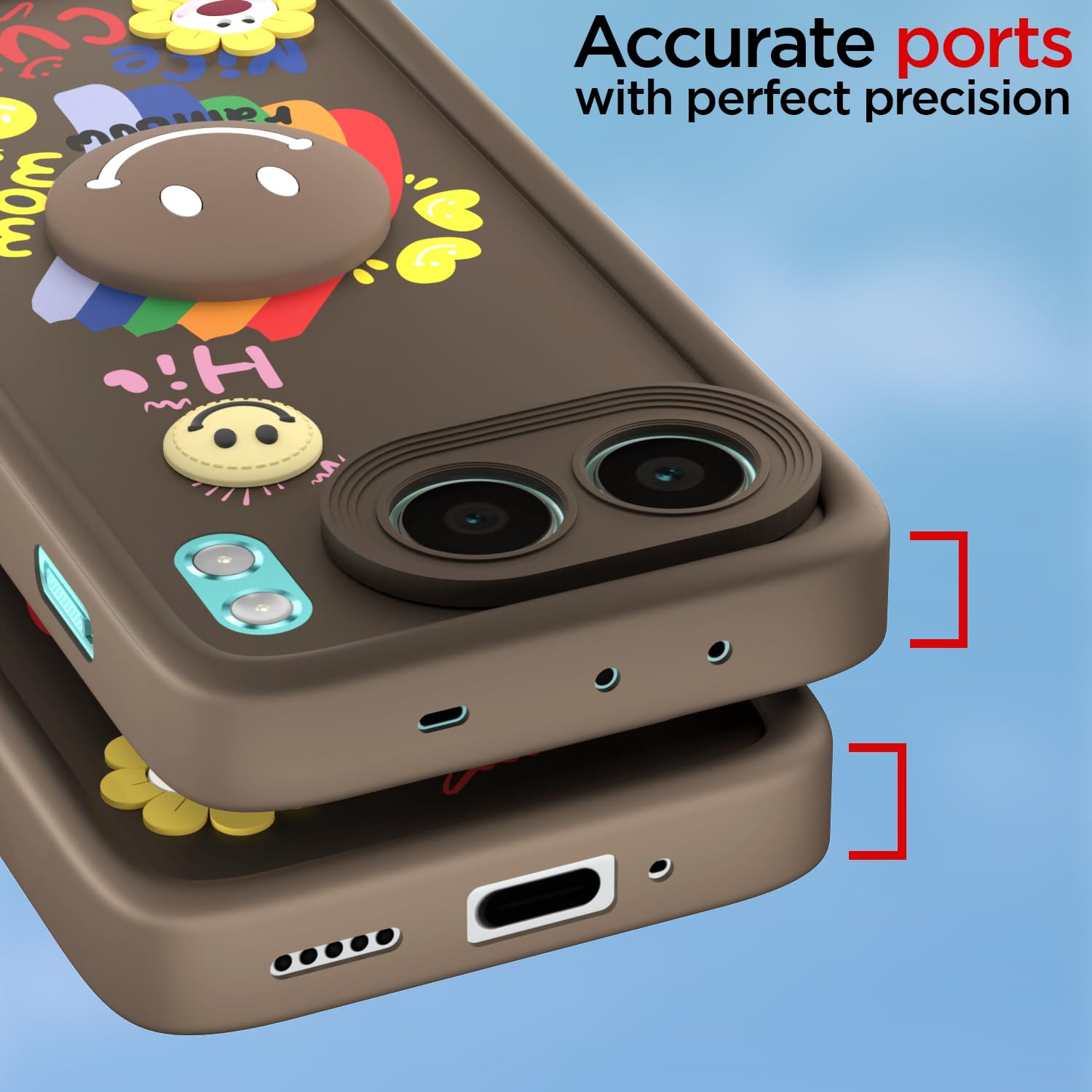 OnePlus Nord 4 5G mobile back cover in brown by Pikkme – photo 4