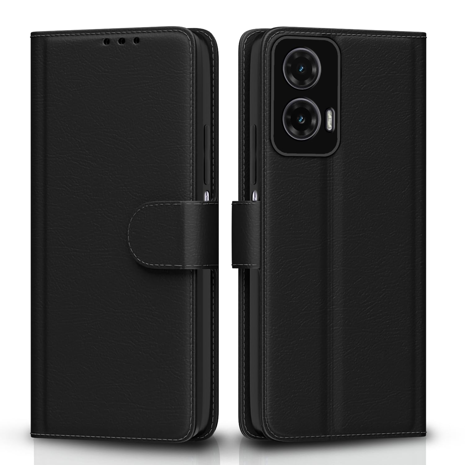 Pikkme black Wallet flip case for Moto G35 5G