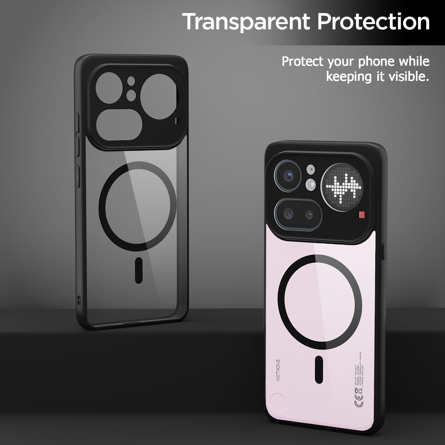 Pikkme Nothing Phone 4a Pro 5G MagSafe black mag-safe back cover – photo 3