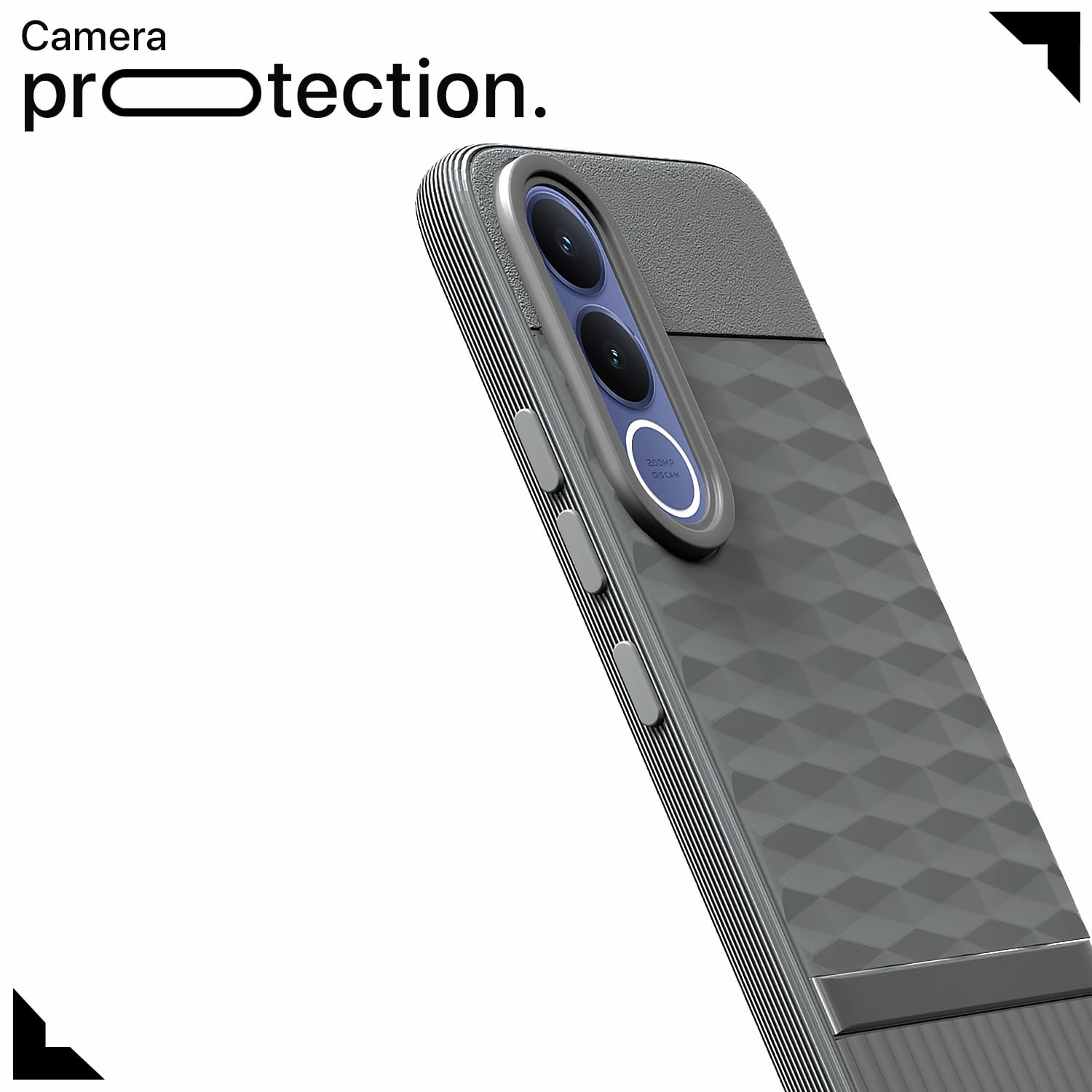 Pikkme grey Silicone back cover for Vivo V70 FE 5G – photo 5