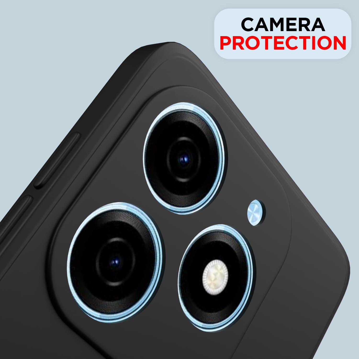 Pikkme TECNO Spark Go 2024 Liquid Silicone Back Cover (Black)