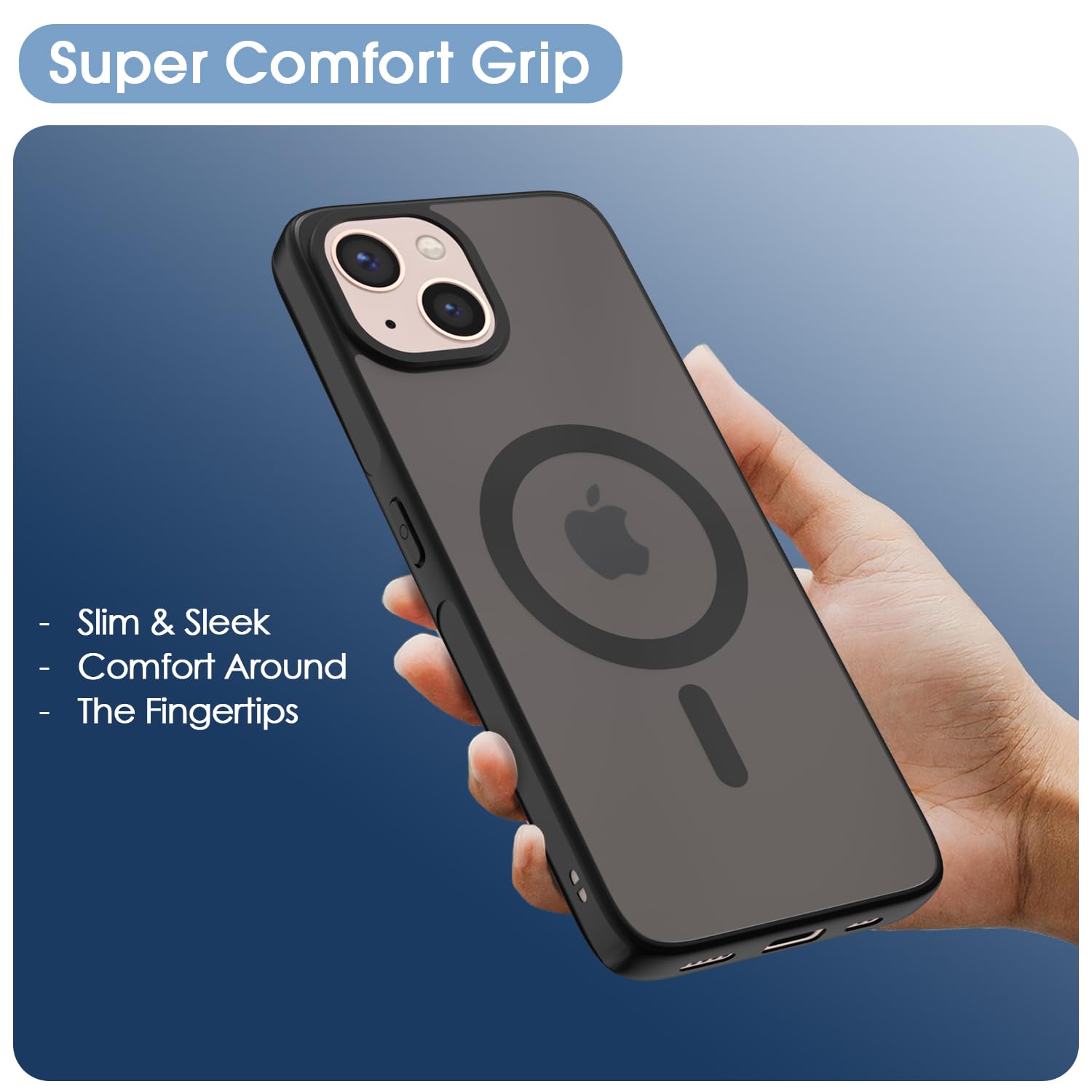 Black mobile back cover for iPhone 14 – Pikkme – photo 6