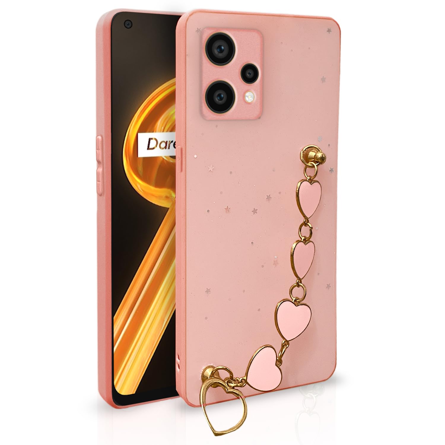 Realme 9 4G/9 Pro Plus 5G back cover in pink by Pikkme