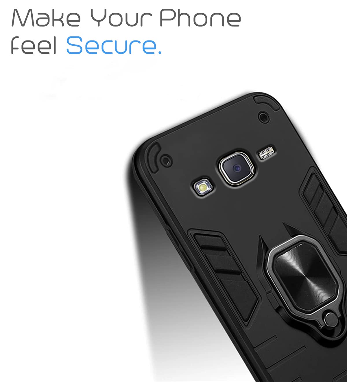 Samsung J7, Samsung J7 D5 Tough Armor mobile cover in black by Pikkme – photo 6