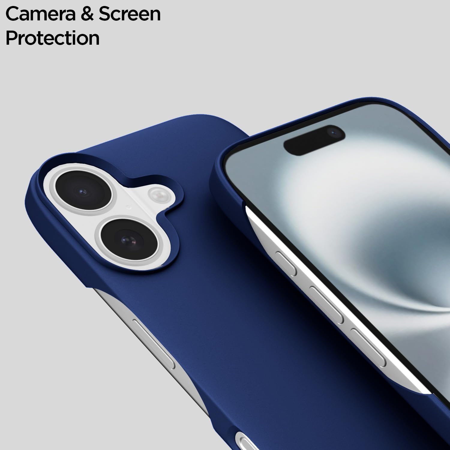 Pikkme iPhone 16 SideCut Back Cover (Blue)