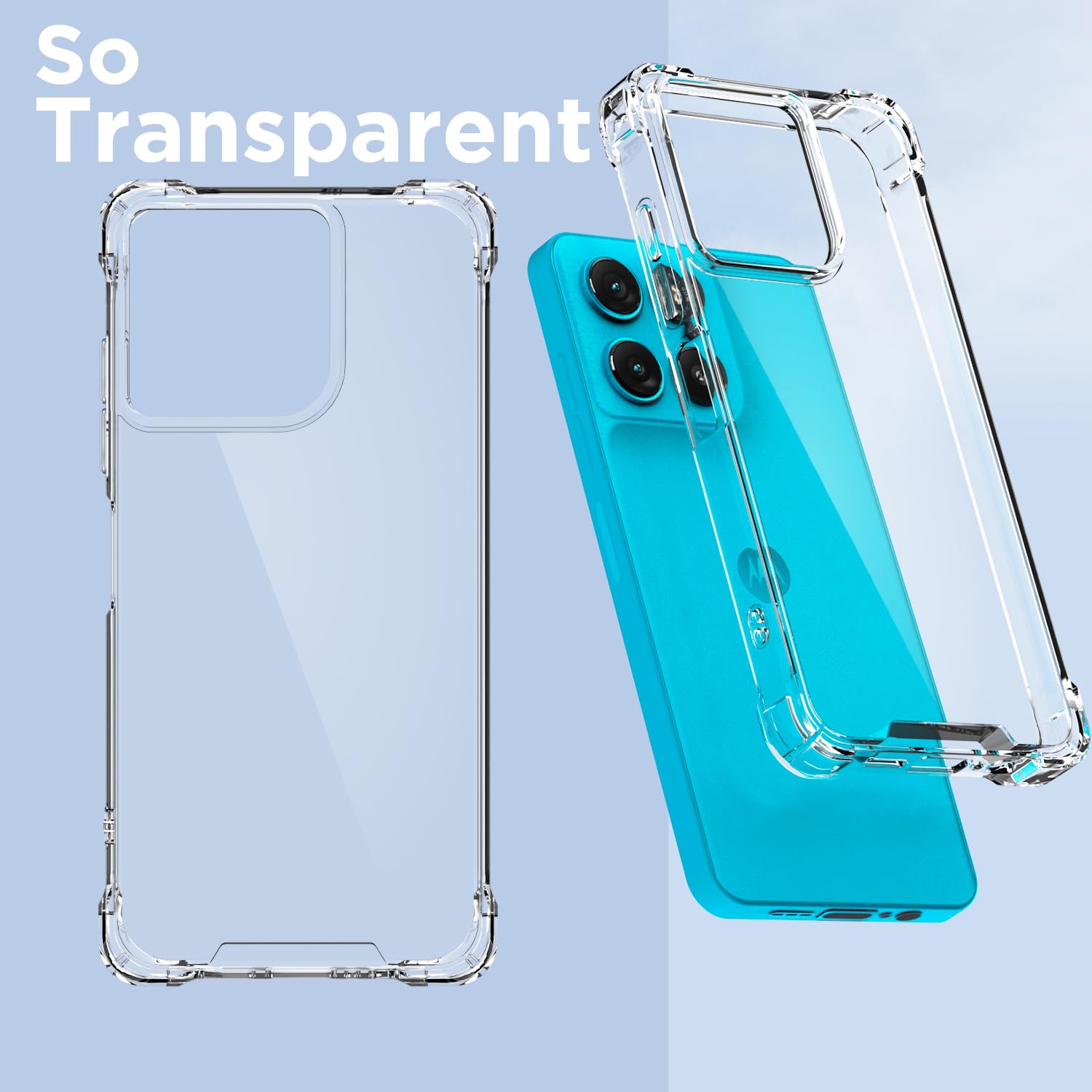 Transparent mobile cover for Moto G67 Power/G57 Power 5G – Pikkme – photo 2
