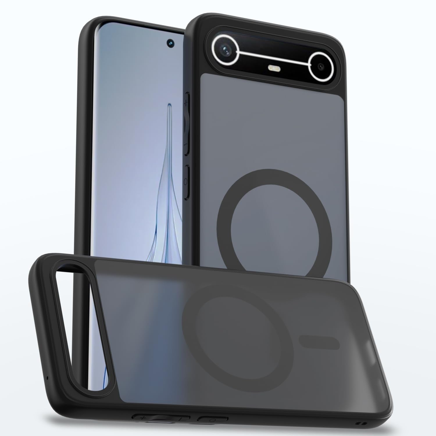 Black smoke mag-safe MagSafe phone cover for Tecno Pova – Pikkme