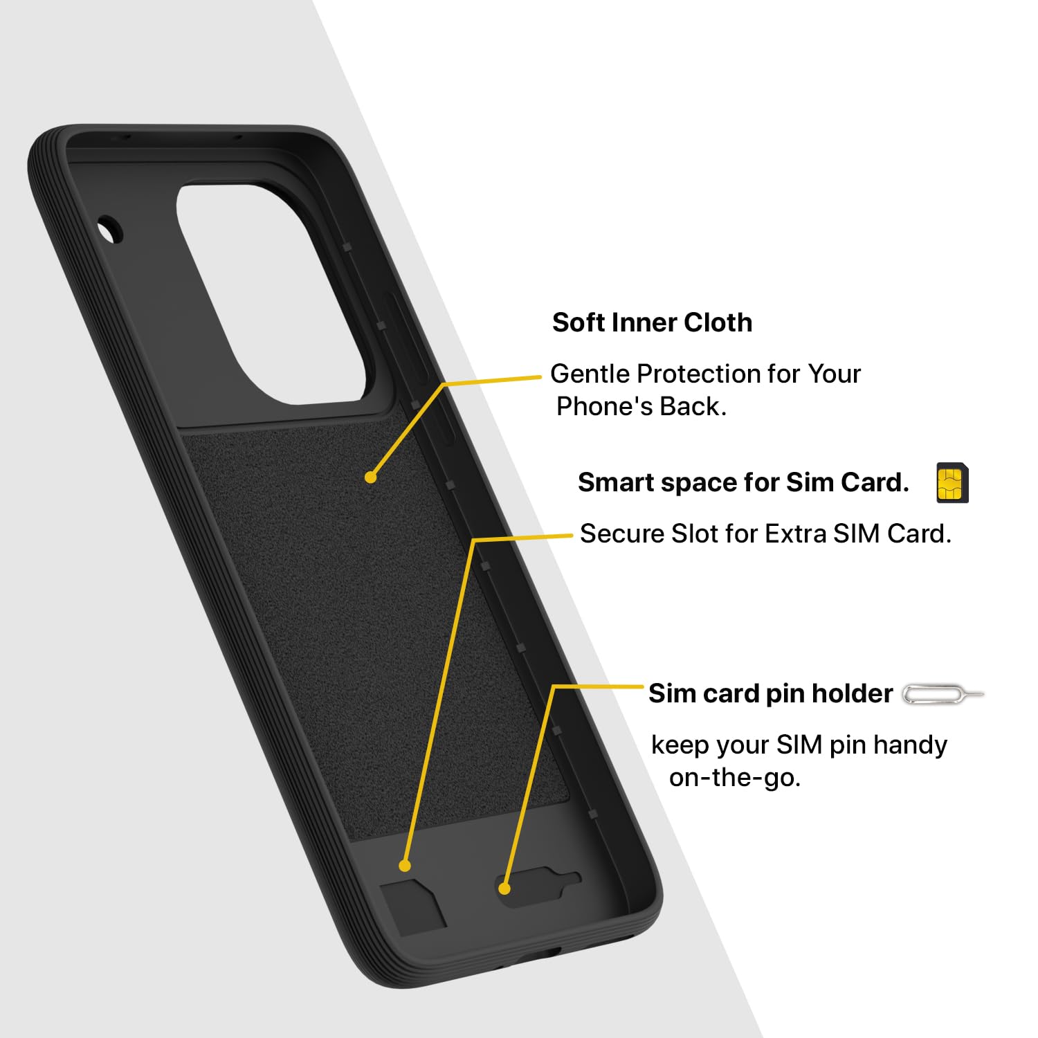 Realme P4 Pro 5G back cover in black by Pikkme – photo 6