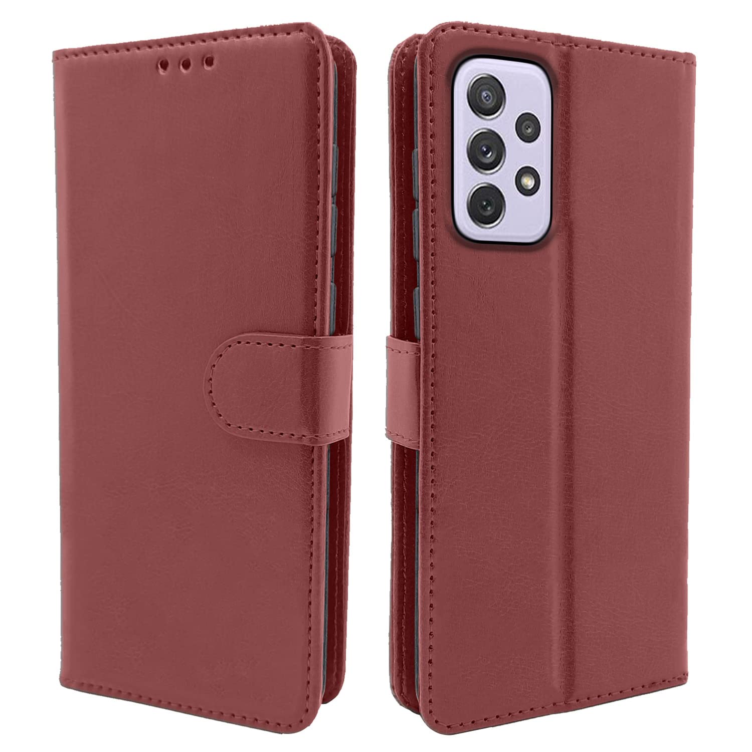 Brown Vintage mobile flip cover for Samsung A72 – Pikkme