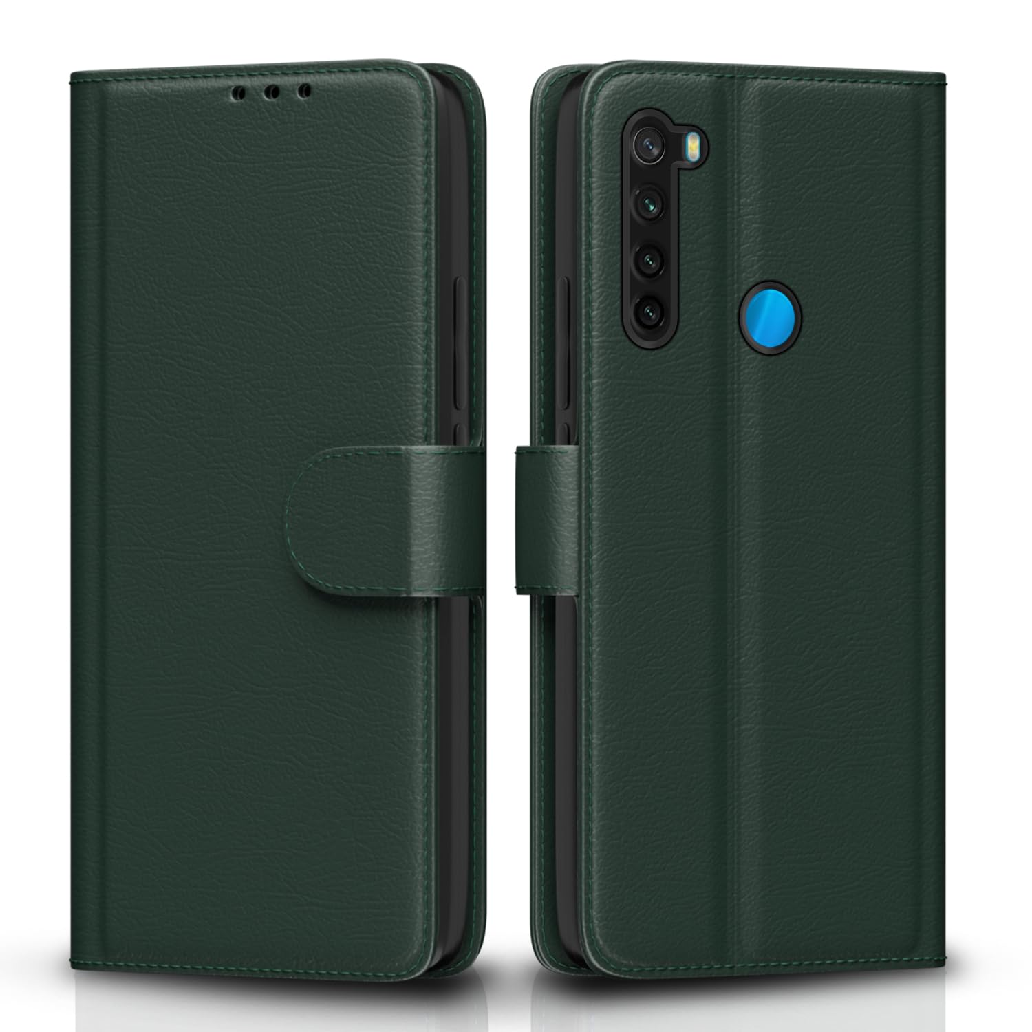 Pikkme Redmi Note 8 green flip cover