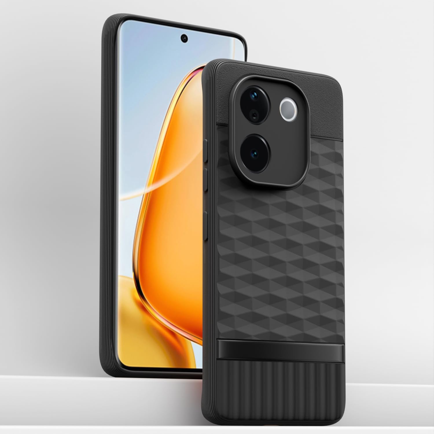 Pikkme Vivo T3 Pro 5G / iQOO Z9s Pro 5G Gencase Back Cover (Black)