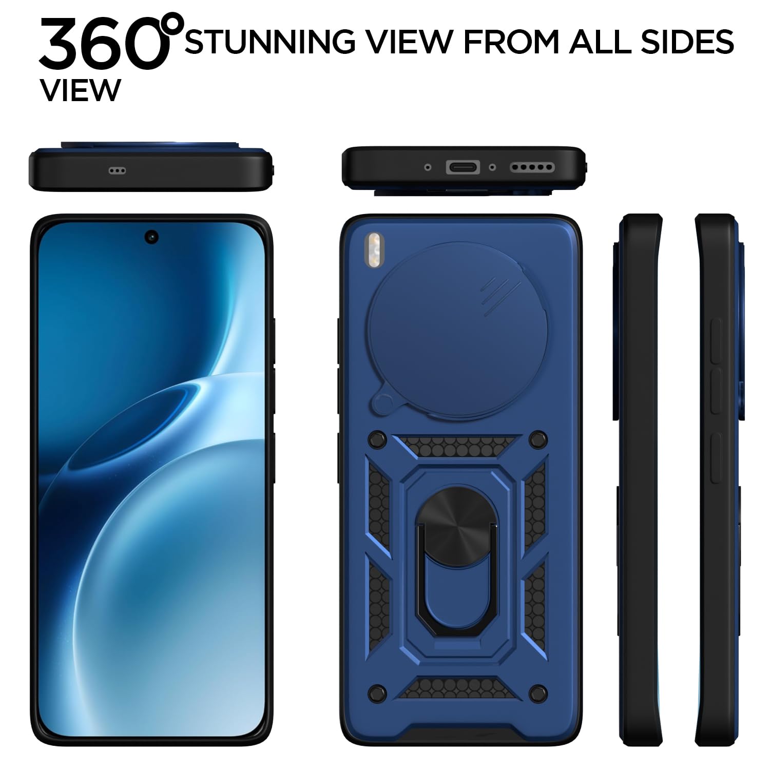 Pikkme Vivo X300 Pro 5G/360 D10 Camera Shield blue phone cover – photo 5