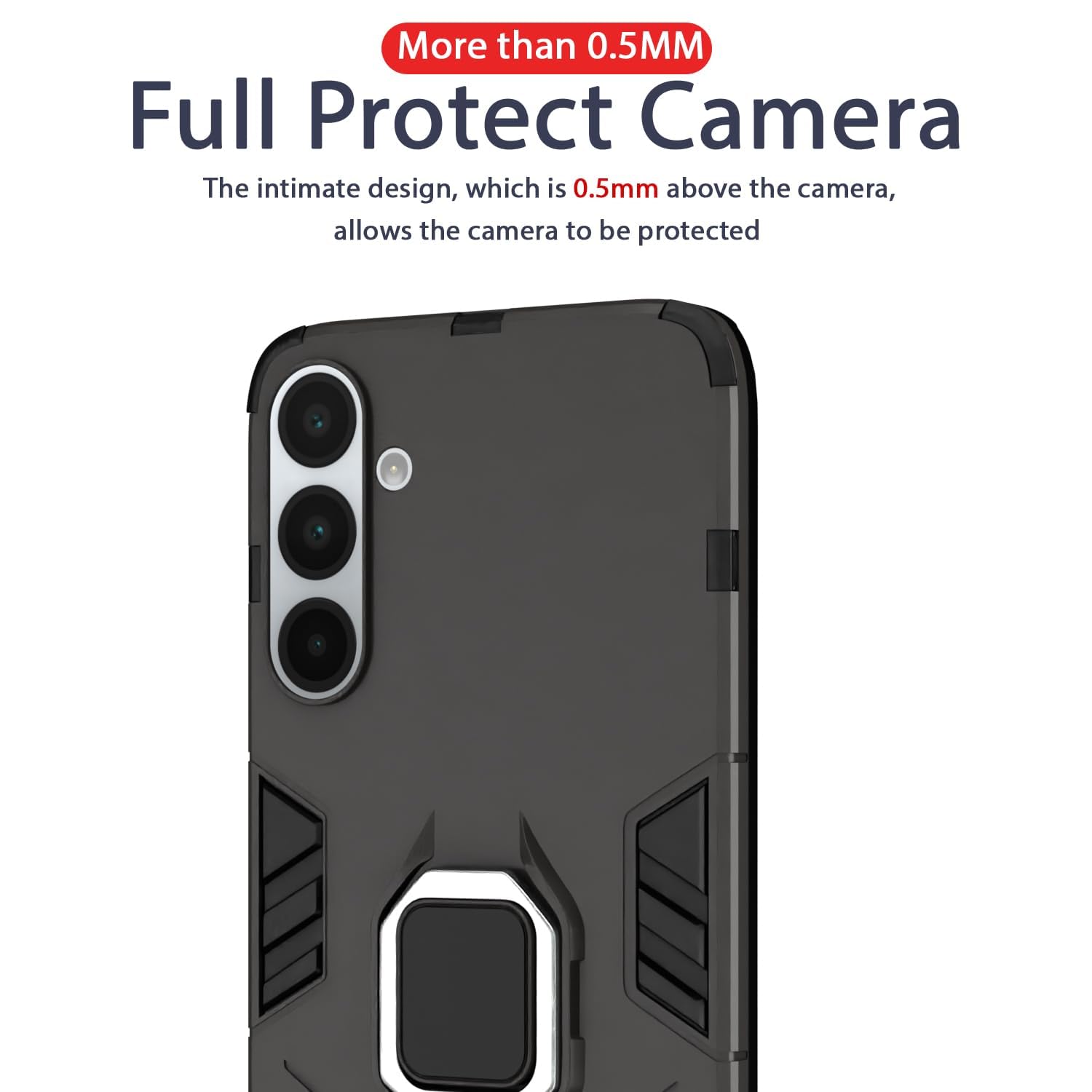 Black Tough Armor mobile back cover for Samsung A56 5G – Pikkme – photo 7