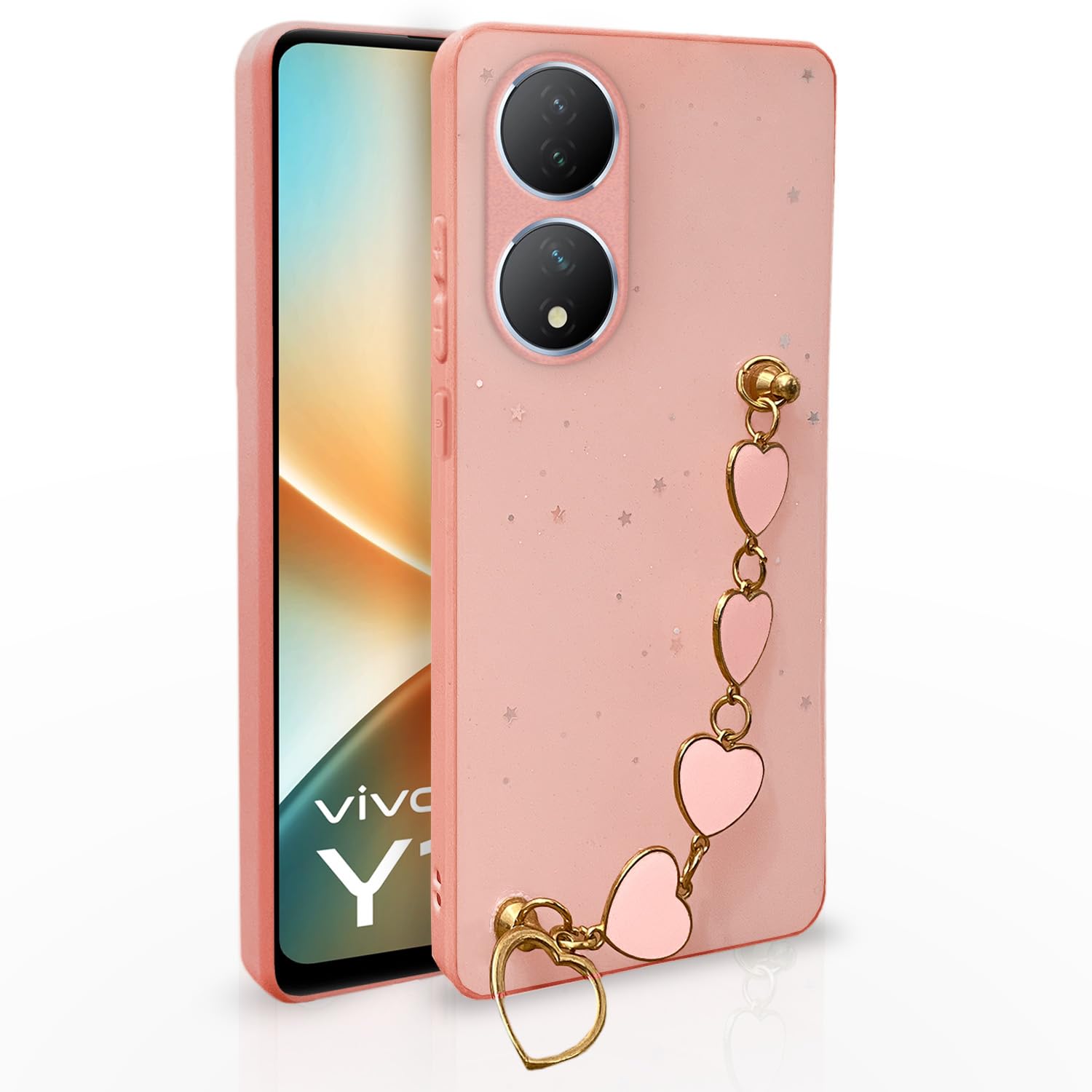 Pink back cover for Vivo Y100 5G – Pikkme