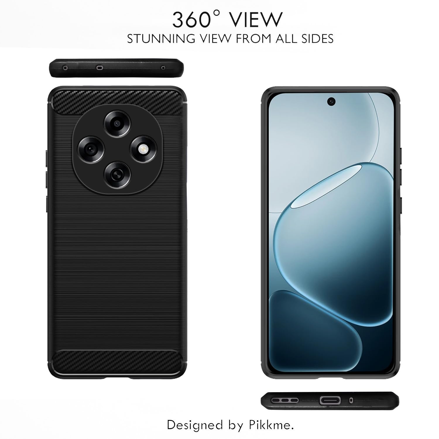 Pikkme black Hybrid back cover for Oppo F31 Pro 5G – photo 3