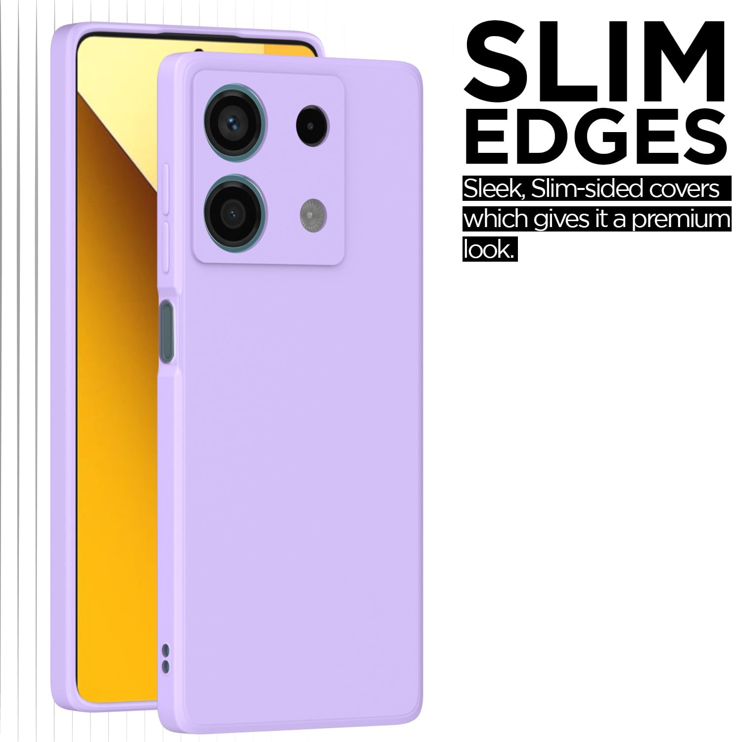 Pikkme Redmi Note 13 5G Liquid Silicone Back Cover | Purple