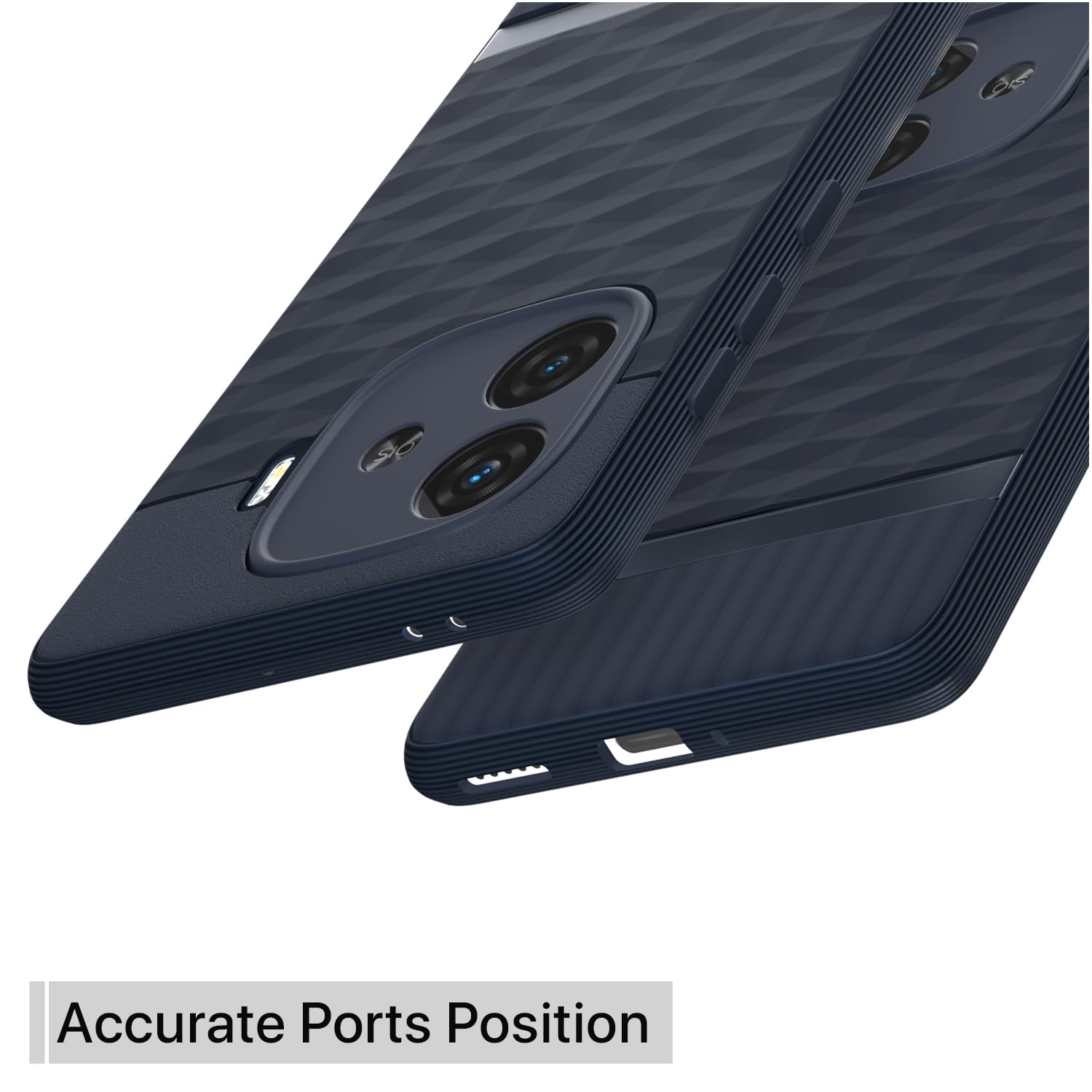 Pikkme iQOO Neo 10R 5G / iQOO Z9 Turbo 5G / Vivo Y200 GT 5G Shockproof Soft Flexible Gencase Back Cover (Blue)