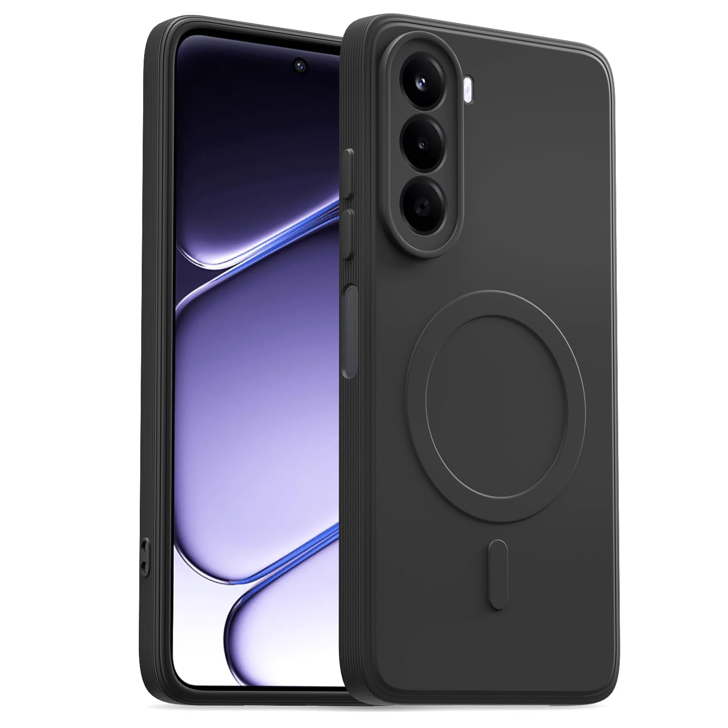 Pikkme black mobile back cover for OnePlus Nord CE 6 Lite 5G