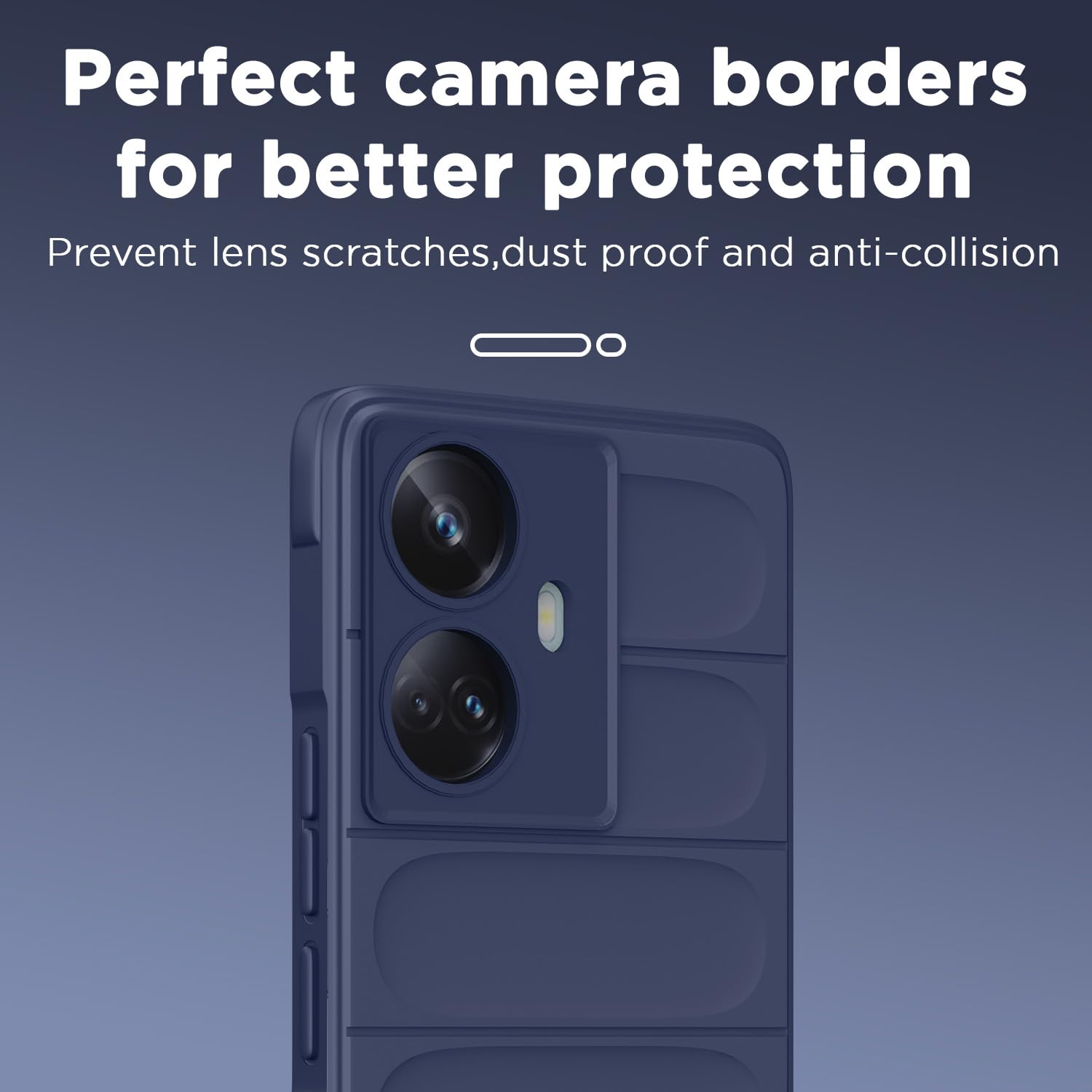 Pikkme Realme 10 Pro Plus 5G ZigZag Back Cover (Blue)