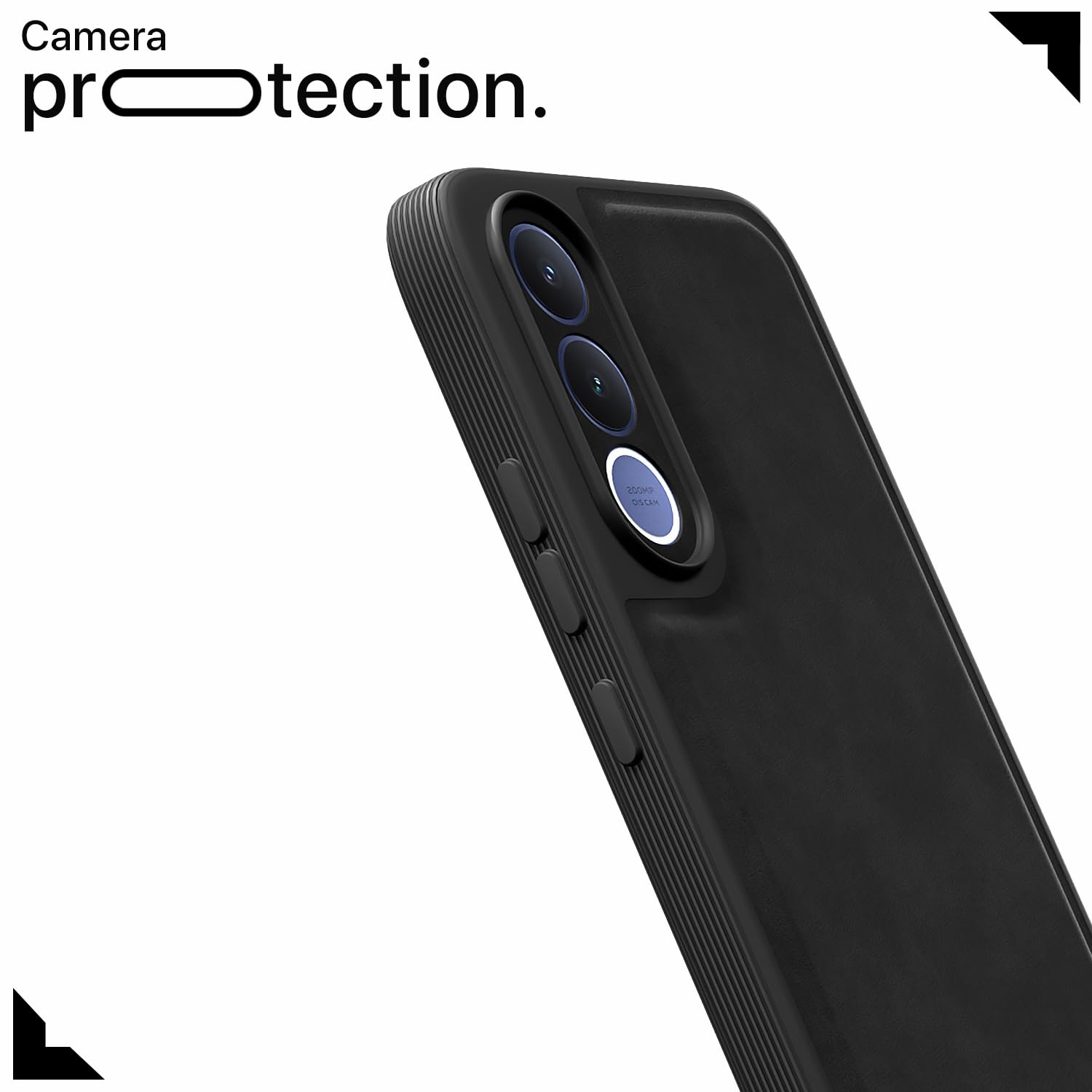 Pikkme black Leather phone cover for Vivo V70 FE 5G – photo 5
