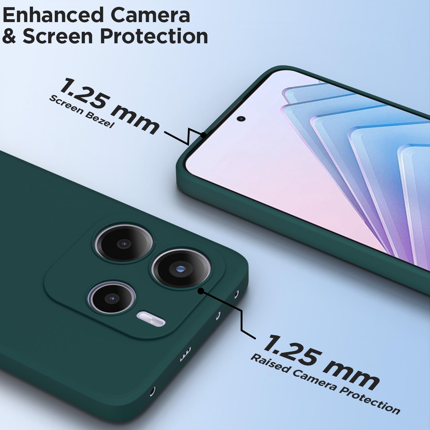 Pikkme green mobile back cover for Redmi Note 14 5G – photo 2