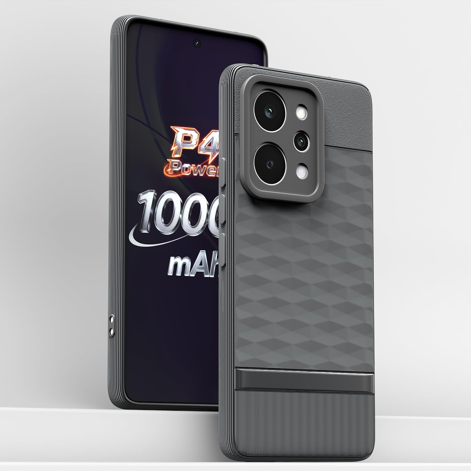 Pikkme Realme P4 Power 5G Silicone grey back cover – photo 2