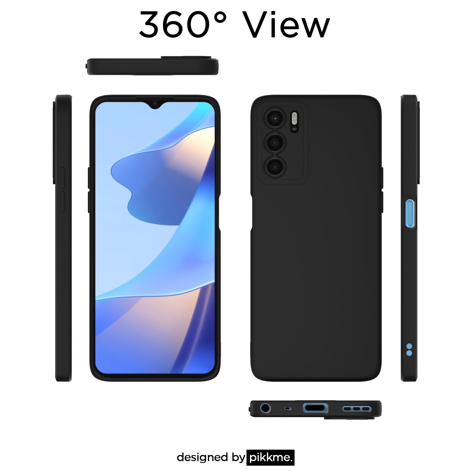Pikkme Oppo A16 black back cover – photo 3