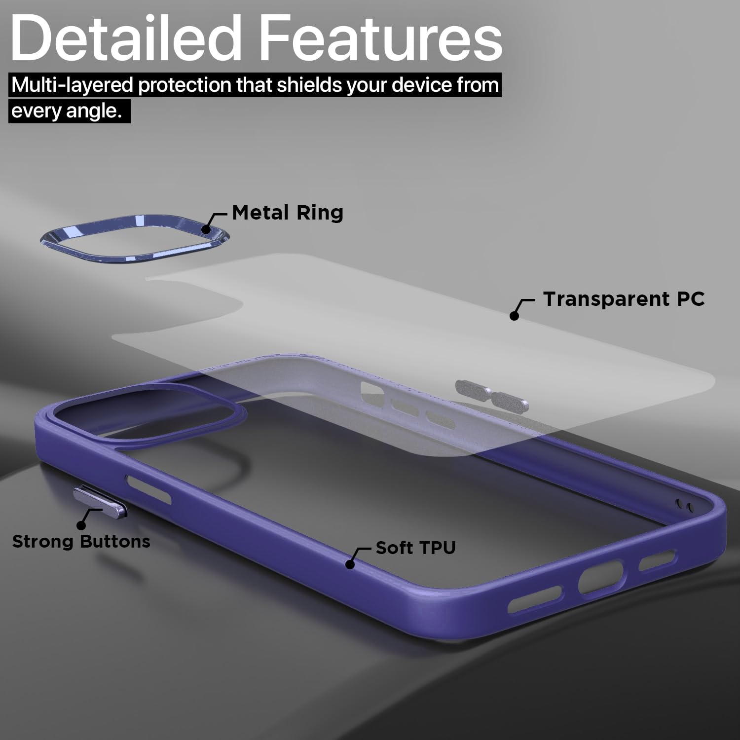 Pikkme purple mobile cover for iPhone 13 – photo 2