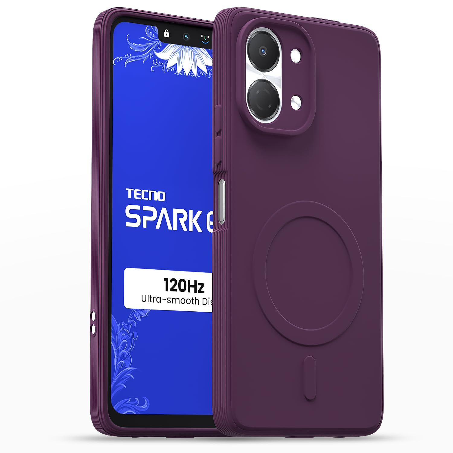 Purple mobile back cover for Tecno Spark Go 3 – Pikkme