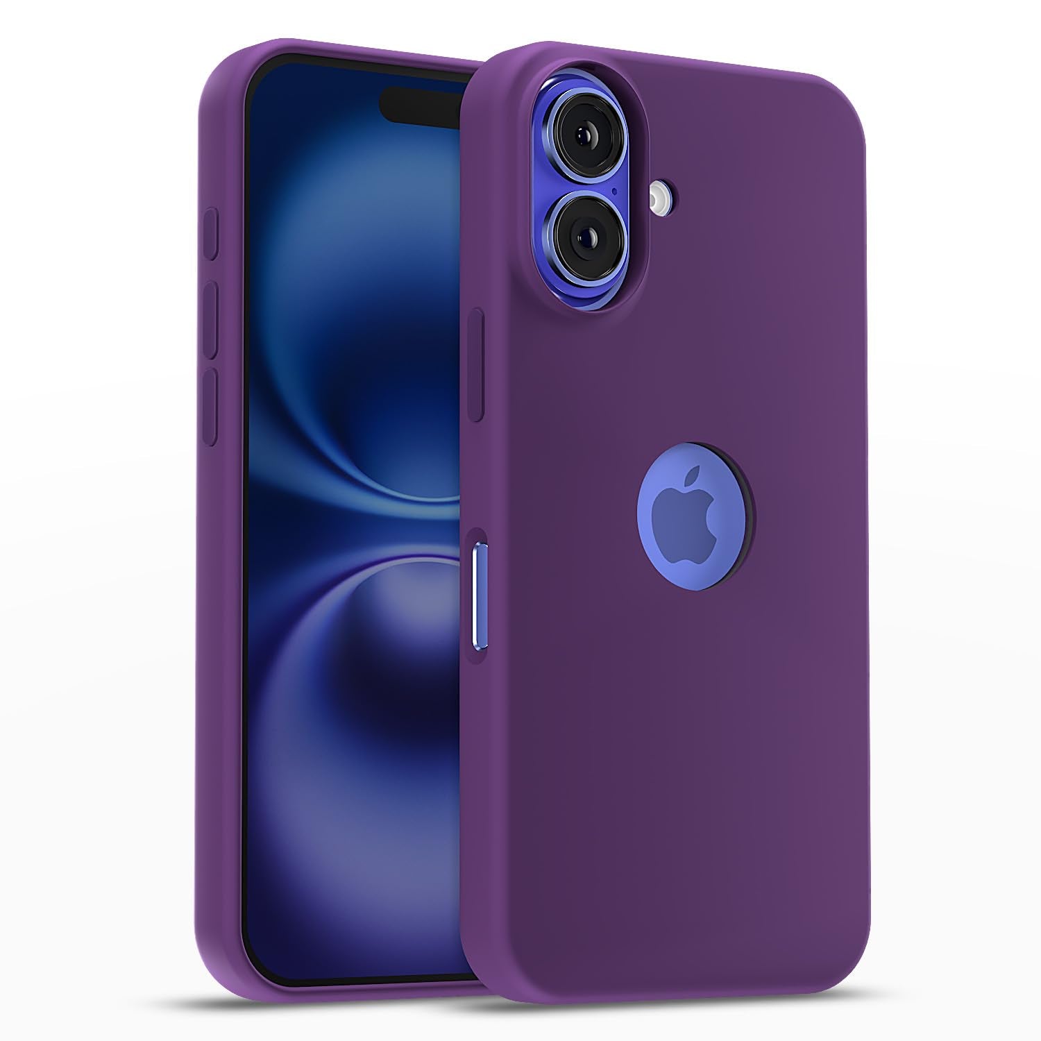 Pikkme iPhone 16 Plus Super Soft Silicone Back Cover - Grape