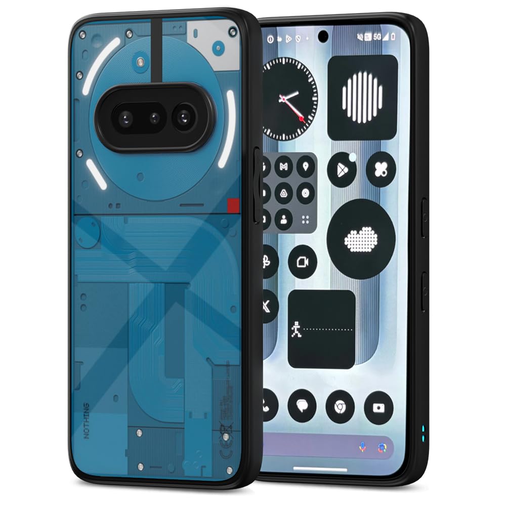 Pikkme Nothing Phone 3a 5G Eagle 2 Shockproof Sleek Hybrid Armor back Cover (Black)