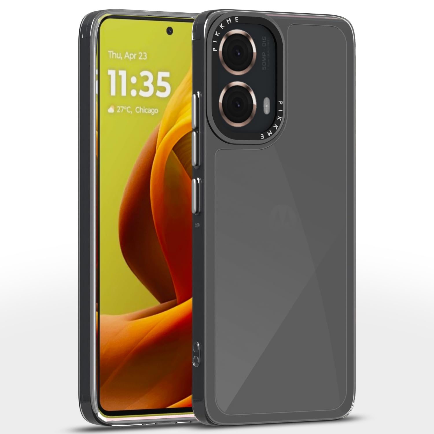 Moto G85 5G mobile cover in transparent by Pikkme