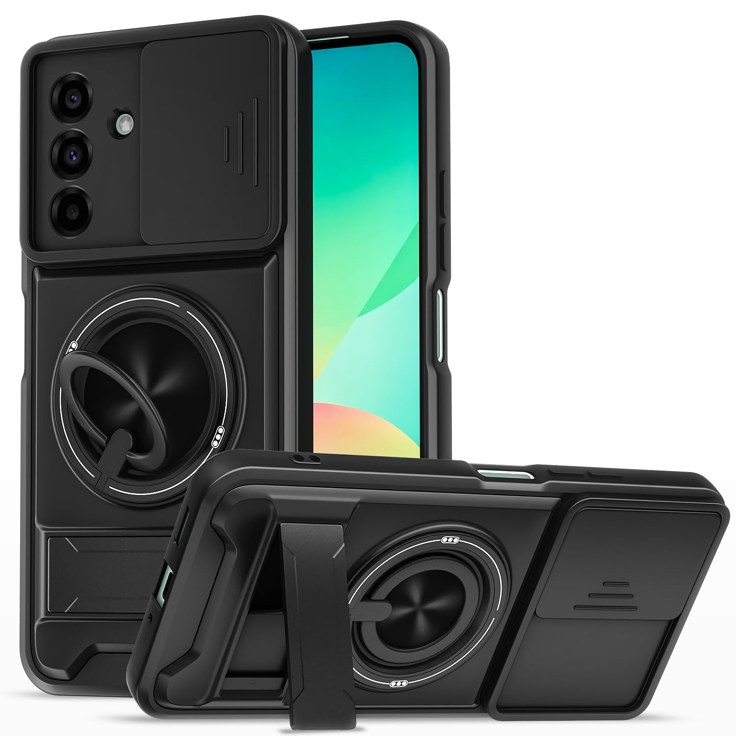 Black mobile cover for Samsung M17/A17/F17 5G – Pikkme