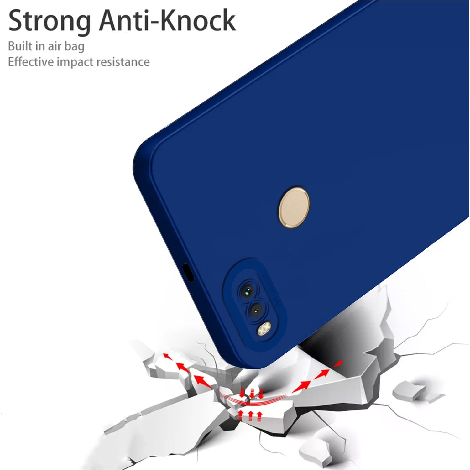 Blue Liquid Silicone phone cover for Mi A1 – Pikkme – photo 4