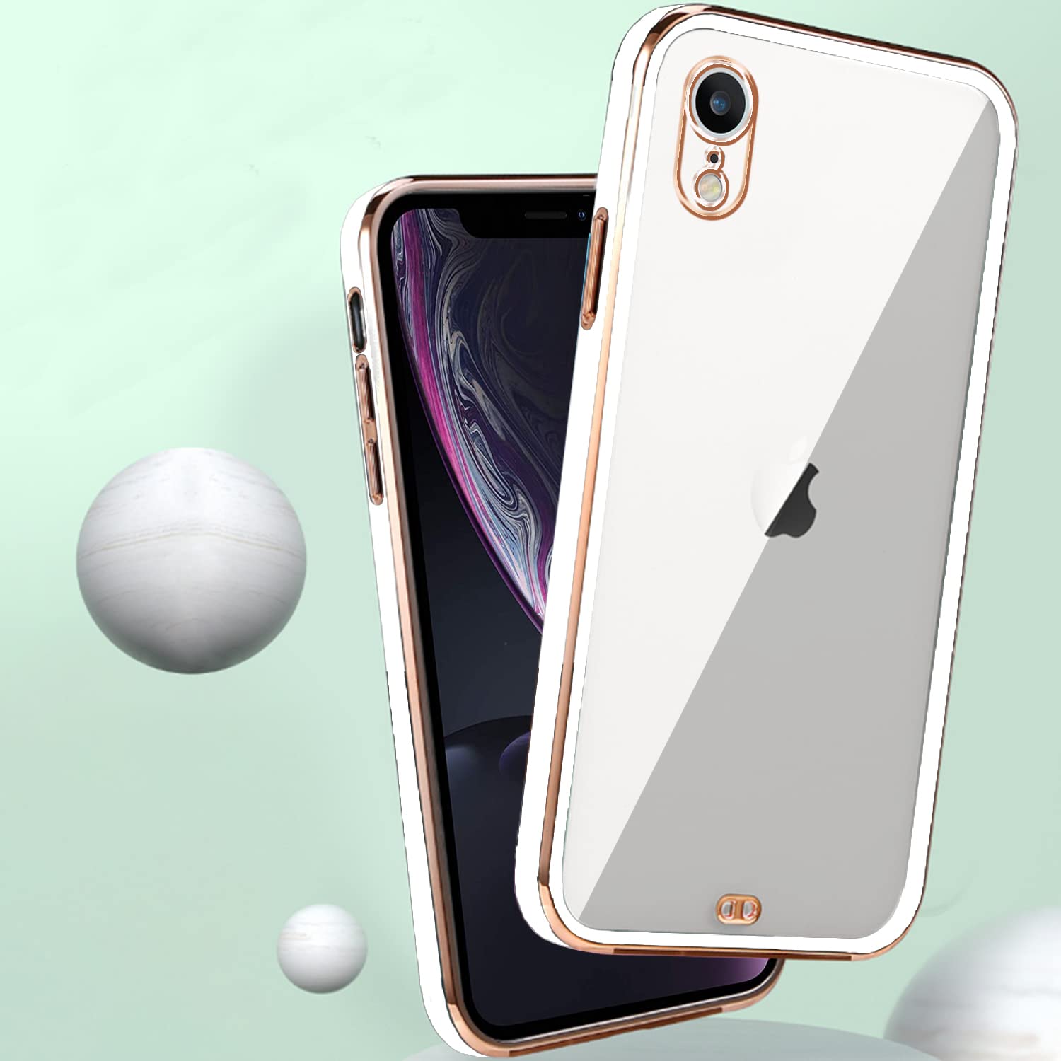 iPhone XR Chrome mobile cover in white by Pikkme – photo 4