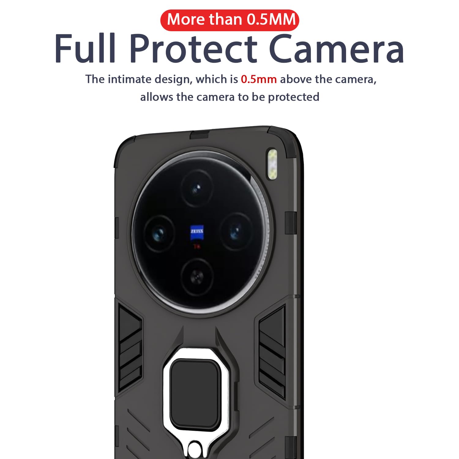 Black D5 Tough Armor back cover for Vivo X100 5G – Pikkme – photo 7