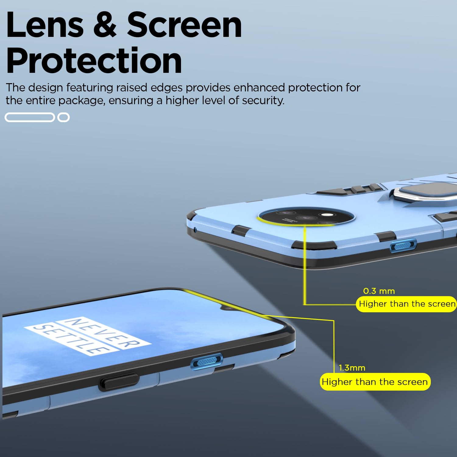 Pikkme OnePlus 7T blue back cover – photo 5