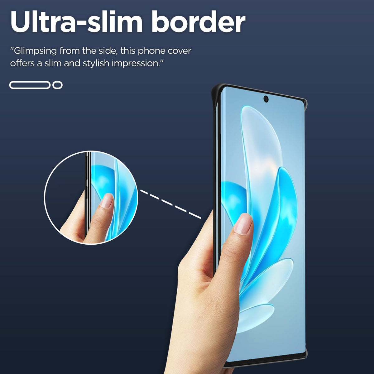 Black Frameless back cover for Vivo V29/V29 Pro 5G – Pikkme – photo 2