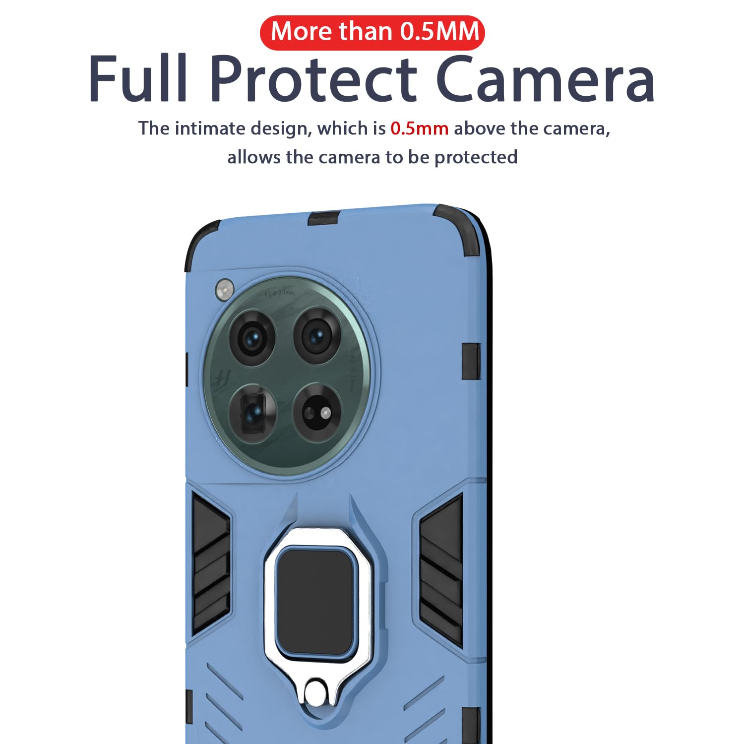 Pikkme blue D5 Tough Armor mobile back cover for OnePlus 12 5G – photo 7