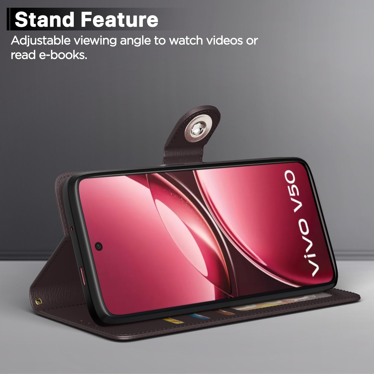 Pikkme coffee mobile flip cover for iQOO Z10R/Vivo V50/V50e/Vivo T4R 5G – photo 3