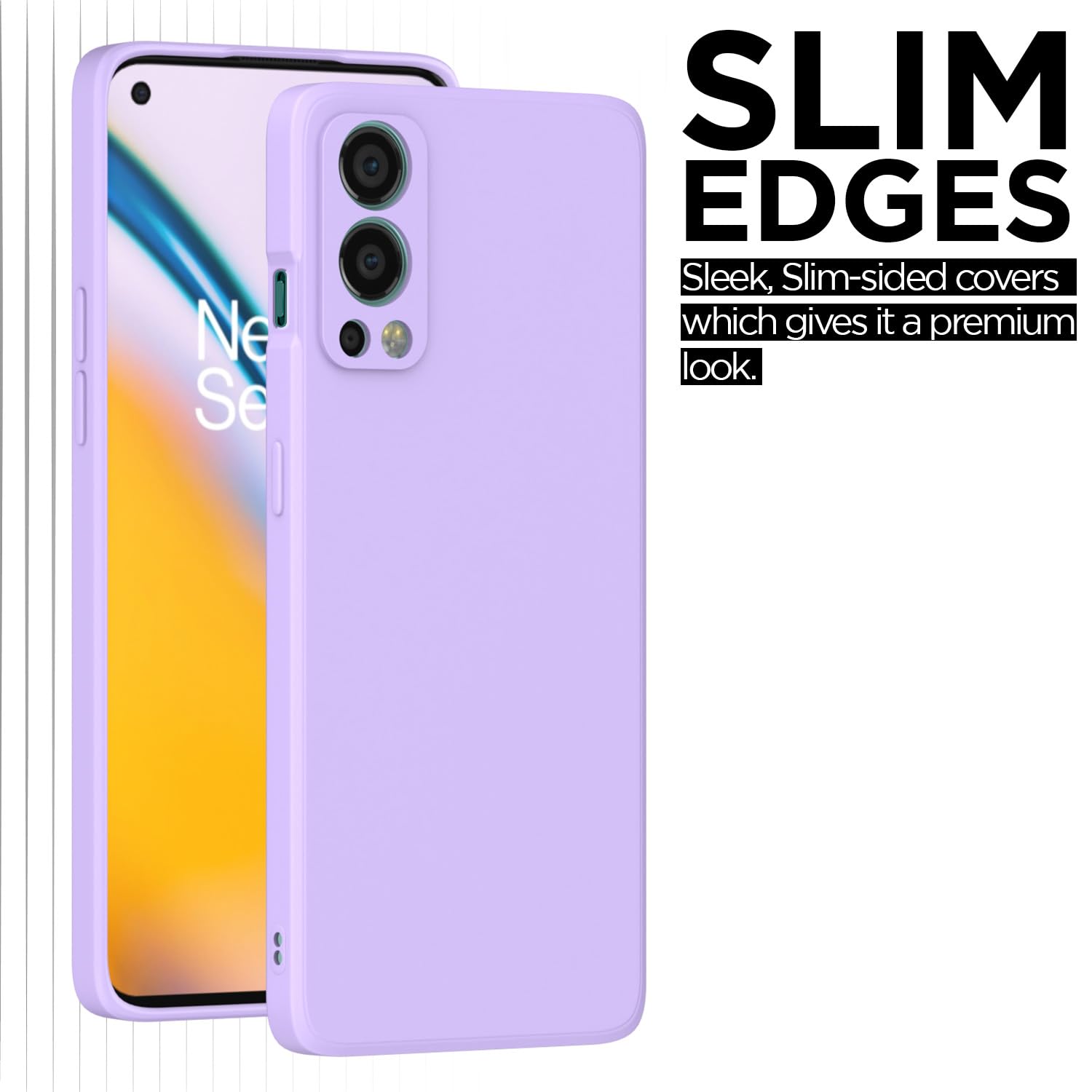 Pikkme Oneplus Nord 2 5G Liquid Silicone Back Cover | Purple