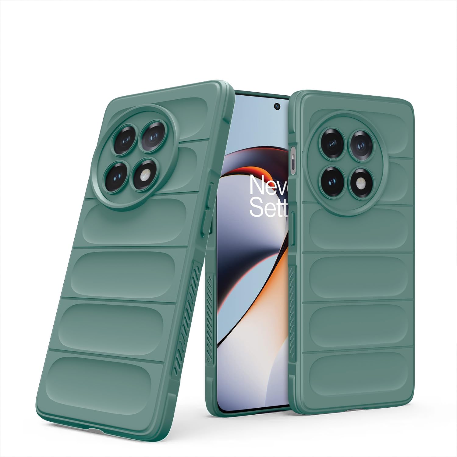 Pikkme green Liquid Silicone back cover for OnePlus 11R 5G