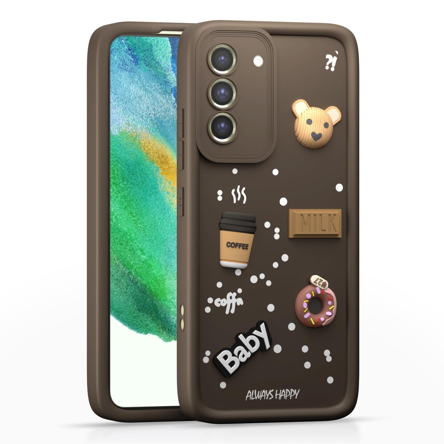 Pikkme brown phone cover for Samsung S21 FE 5G