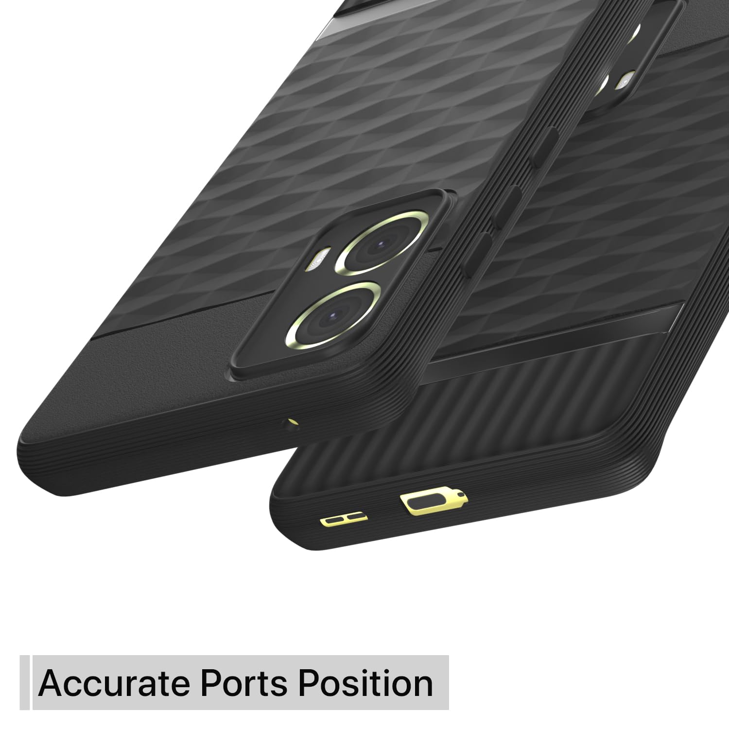 Pikkme Motorola Moto G85 5G Gencase Back Cover (Black)