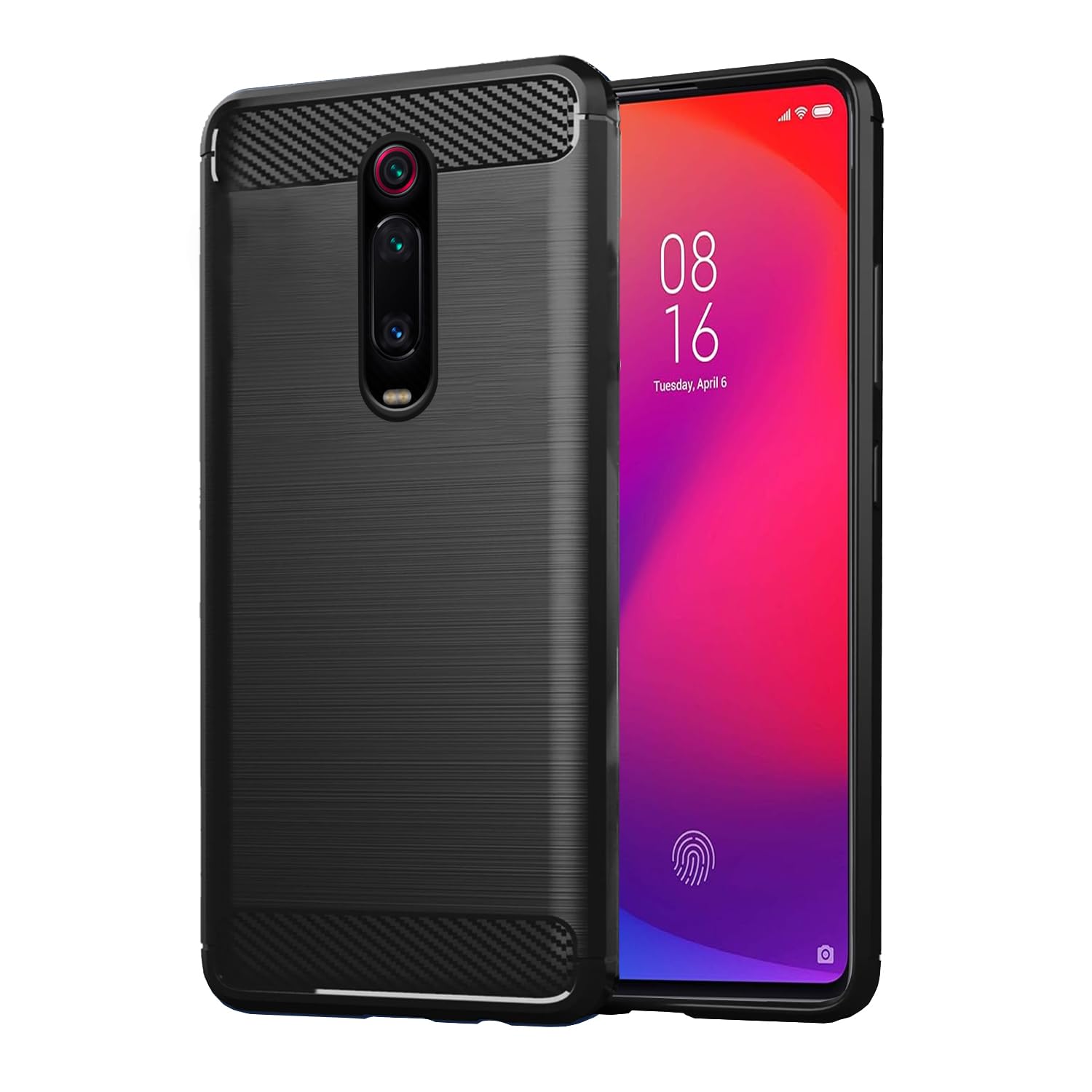 Redmi K20/K20 Pro Hybrid mobile back cover in black by Pikkme