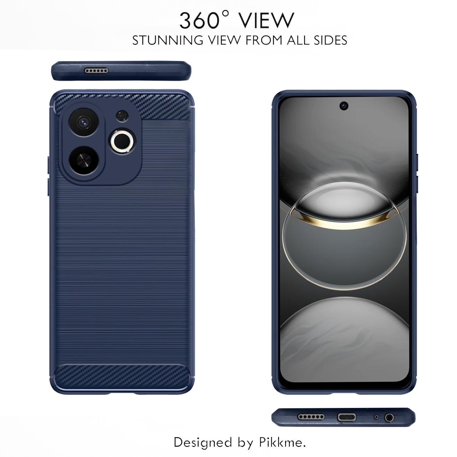Blue Hybrid back cover for Tecno Spark 30C 5G – Pikkme – photo 3